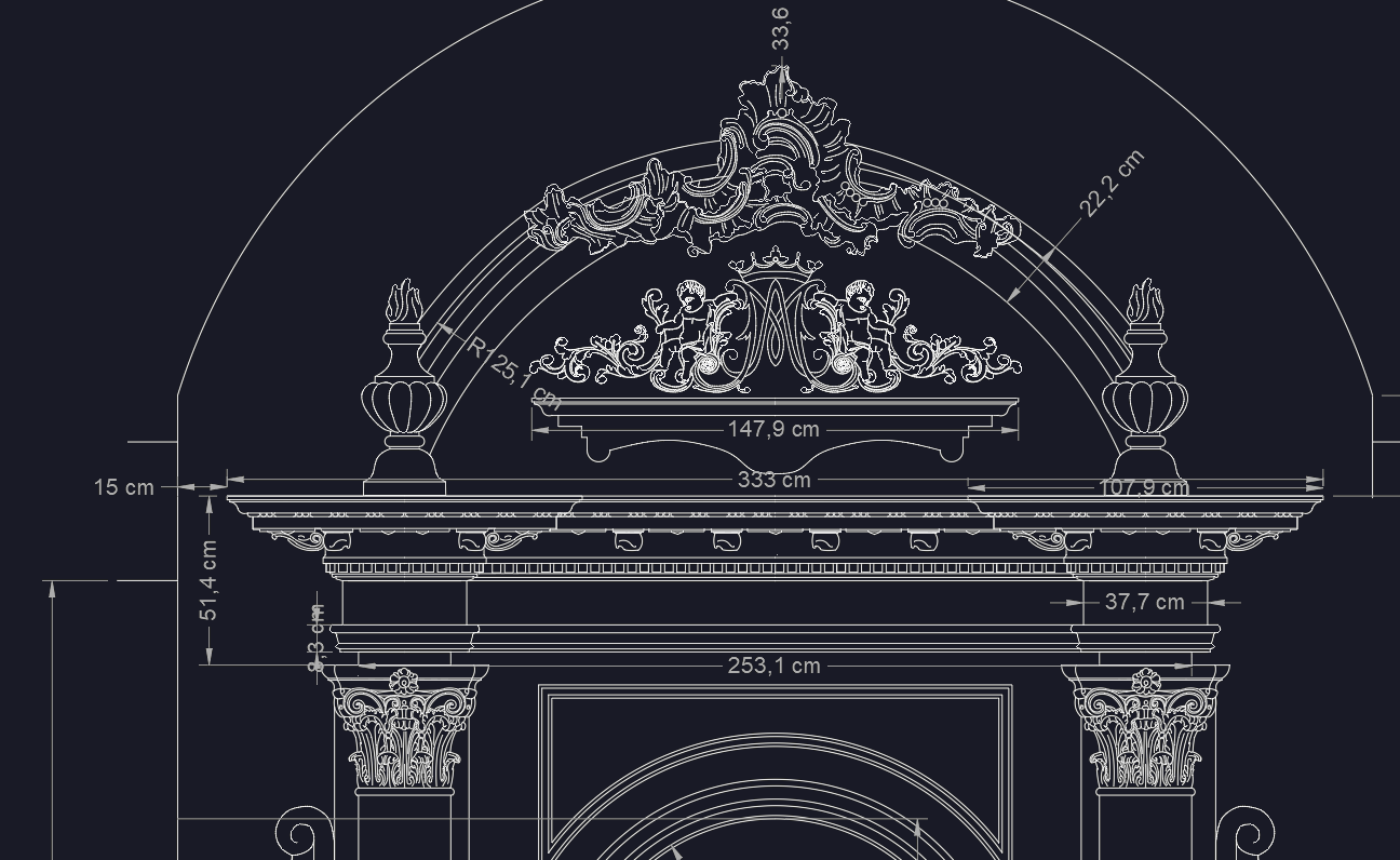 Diseño técnico en AutoCAD - Departamento de ingeniería de Itálica 1970